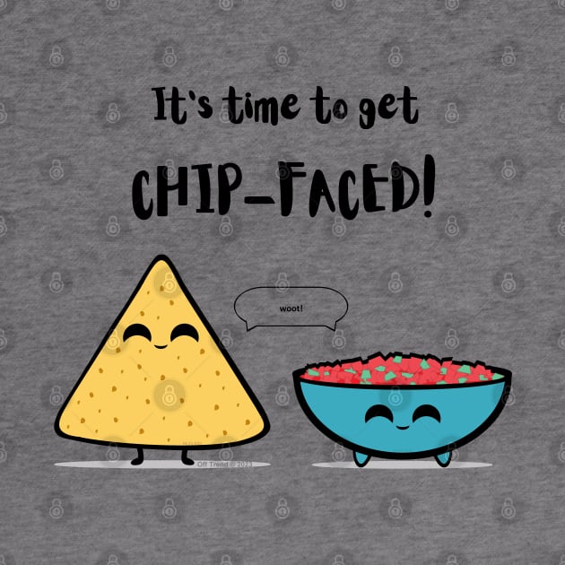 Time to Get Chip Faced salsa and chip by Kay Tee Bee for Off Trend